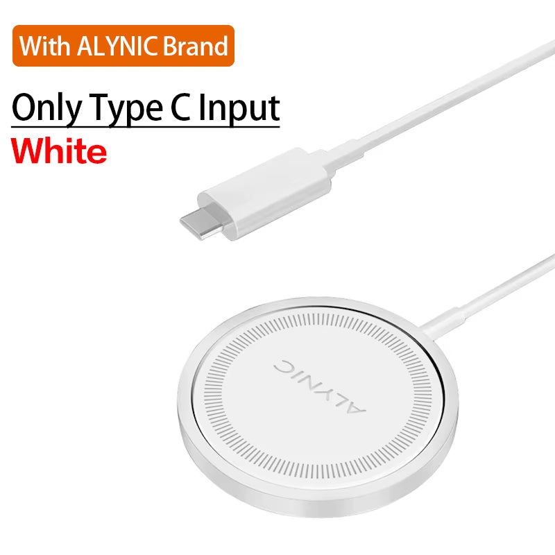 MagniCharge™ 30W Magnetic Wireless Charging Stand – Fast PD Charger Dock for iPhone 12–15 Pro Max, AirPods & More