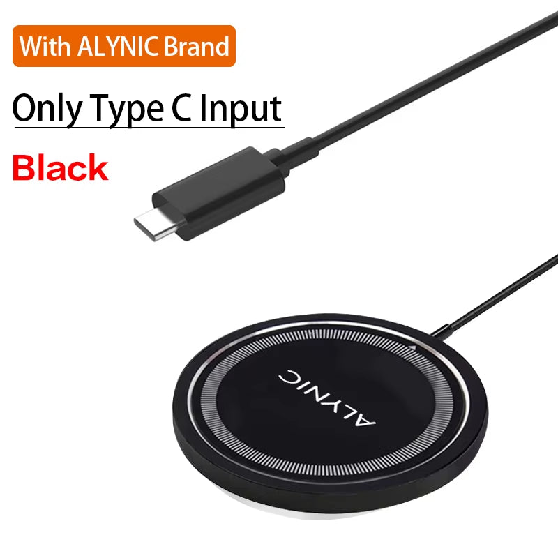 MagniCharge™ 30W Magnetic Wireless Charging Stand – Fast PD Charger Dock for iPhone 12–15 Pro Max, AirPods & More