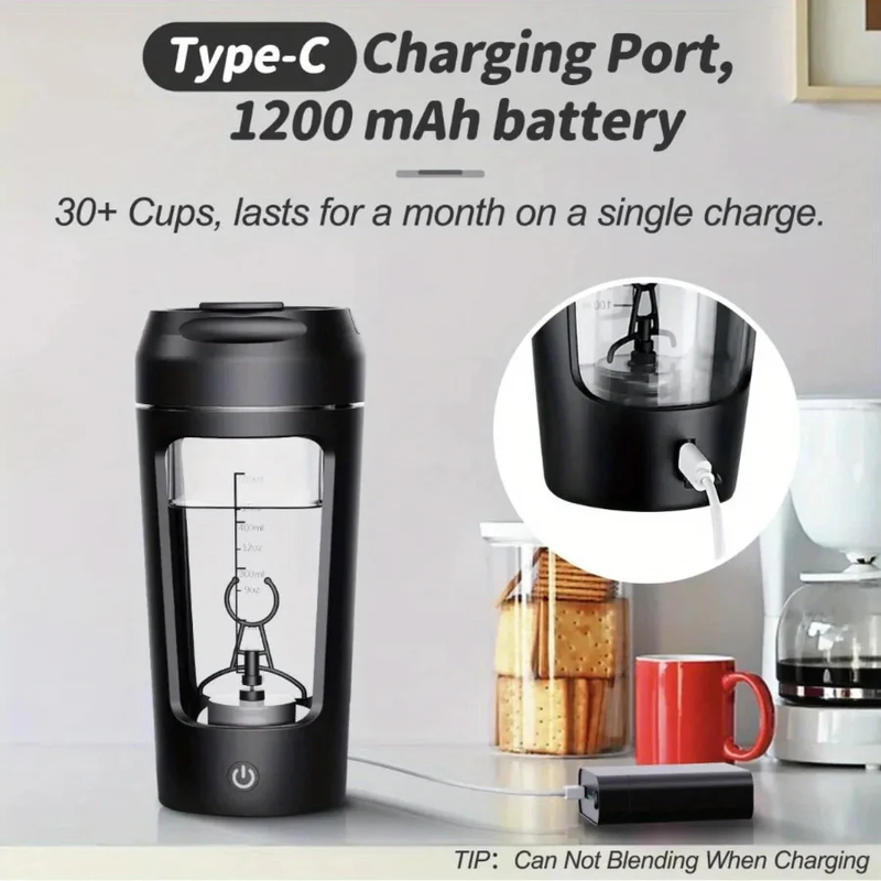ZestyShake™ Pro – 500ml Electric Protein & Coffee Mixer Cup | Auto Shaker Bottle for Gym, Work & On-the-Go Fuel