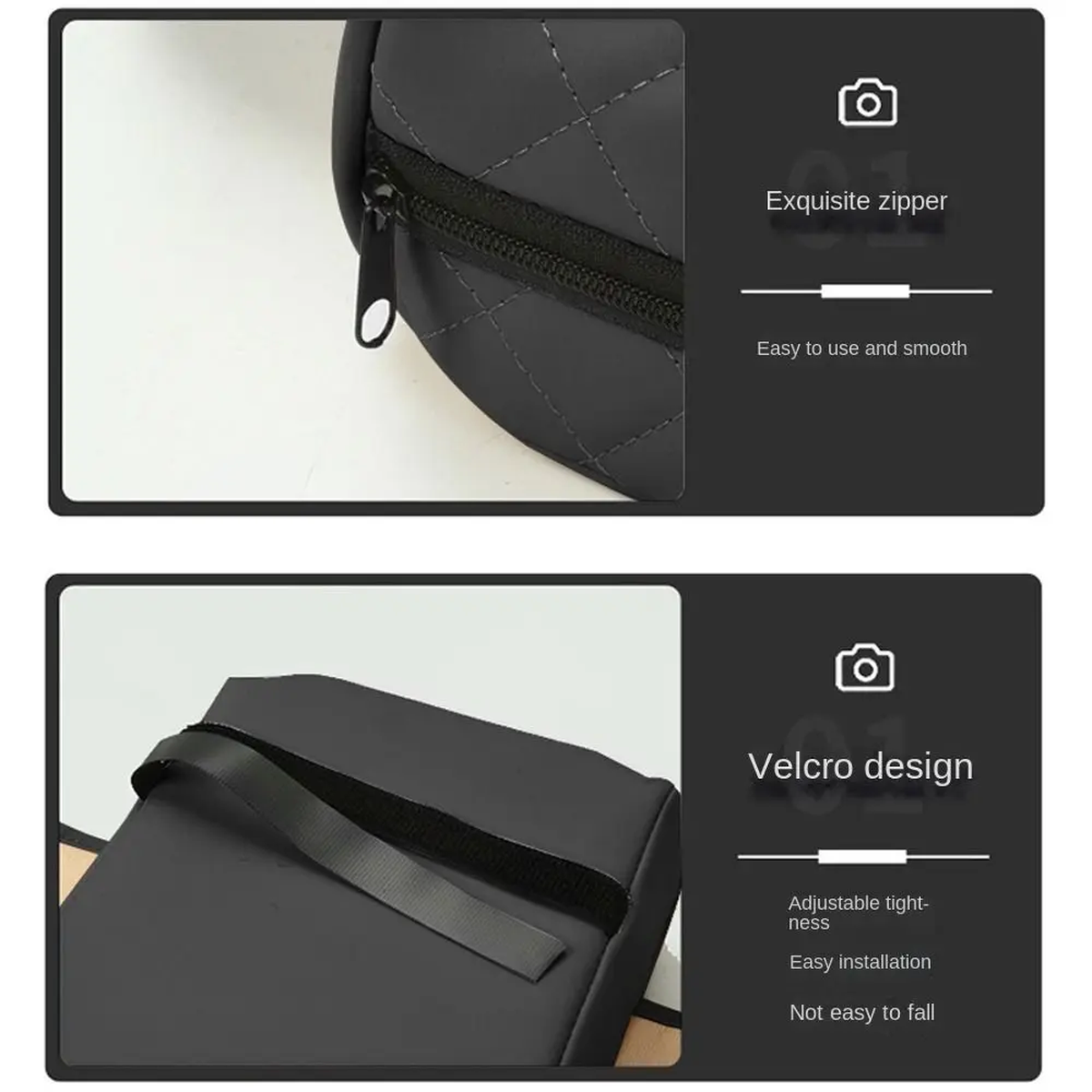 CruzeComfort™ Deluxe Car Armrest Cushion – PU Leather Center Console Pad with 2 Built-In Cup Holders & Height Booster