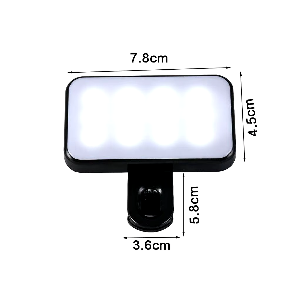  GlowClip™ Pocket LED Selfie Light – Perfect Lighting, Anytime, Anywhere! Pocket LED Selfie Light for Iphone Ipad Mobile Phone Laptop Clip Flash Fill Video Photo Ringlight Photography Lamp