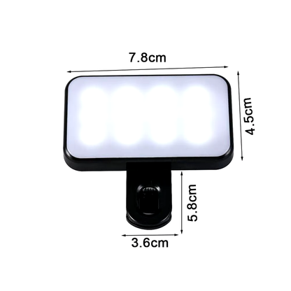  GlowClip™ Pocket LED Selfie Light – Perfect Lighting, Anytime, Anywhere! Pocket LED Selfie Light for Iphone Ipad Mobile Phone Laptop Clip Flash Fill Video Photo Ringlight Photography Lamp