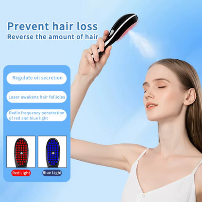 VibraComb™ Pro - The vibrating scalp brush that boosts blood flow, delivers growth serum, and revives thinning hair.