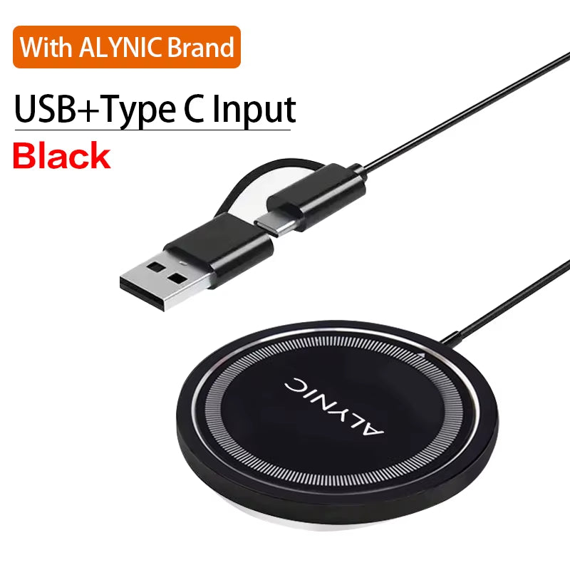 MagniCharge™ 30W Magnetic Wireless Charging Stand – Fast PD Charger Dock for iPhone 12–15 Pro Max, AirPods & More