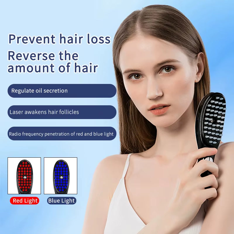 VibraComb™ Pro - The vibrating scalp brush that boosts blood flow, delivers growth serum, and revives thinning hair.
