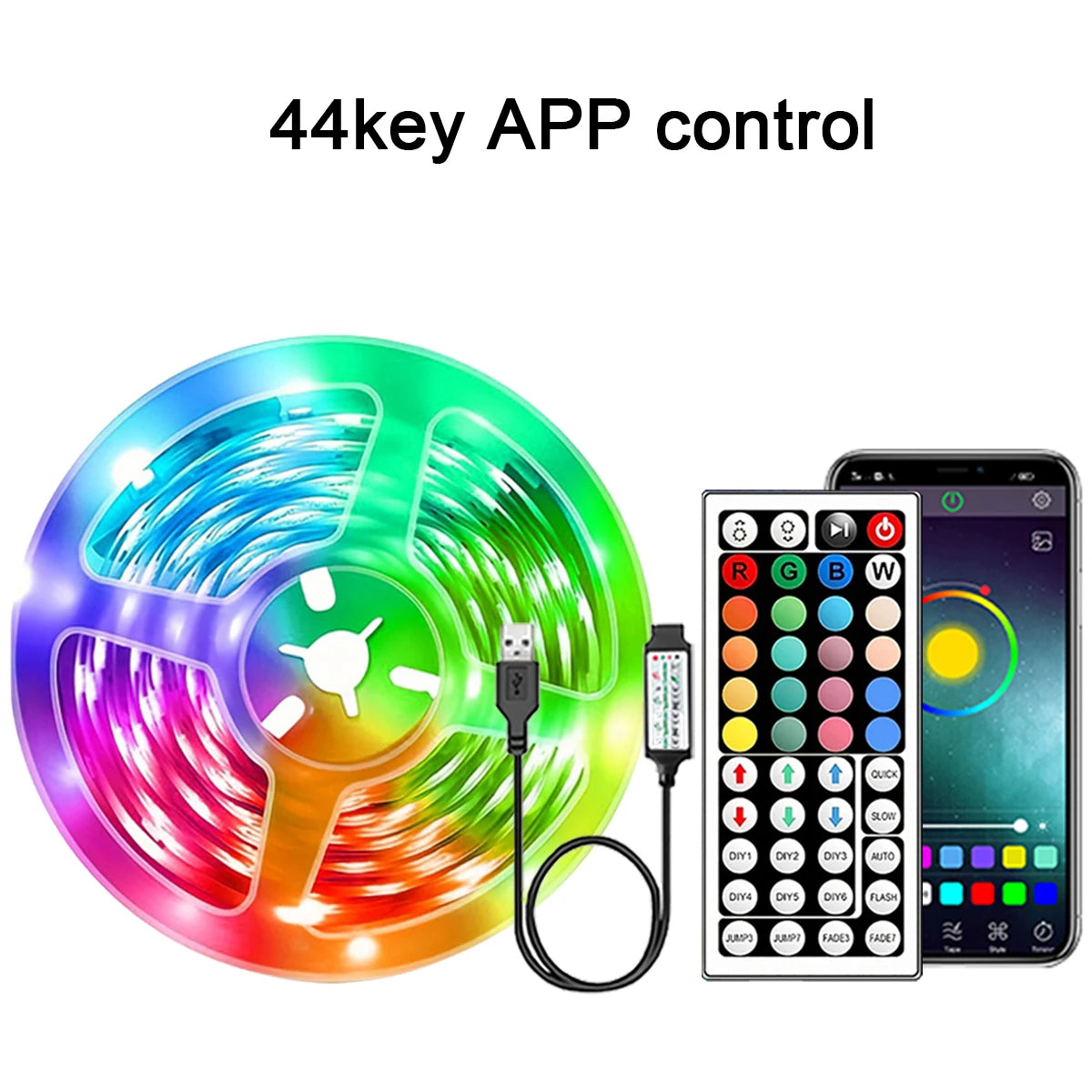 RGB LED Strip Lights (5M–30M) – App-Controlled Multi-Use Lighting for Home, Bedroom, Parties & Events