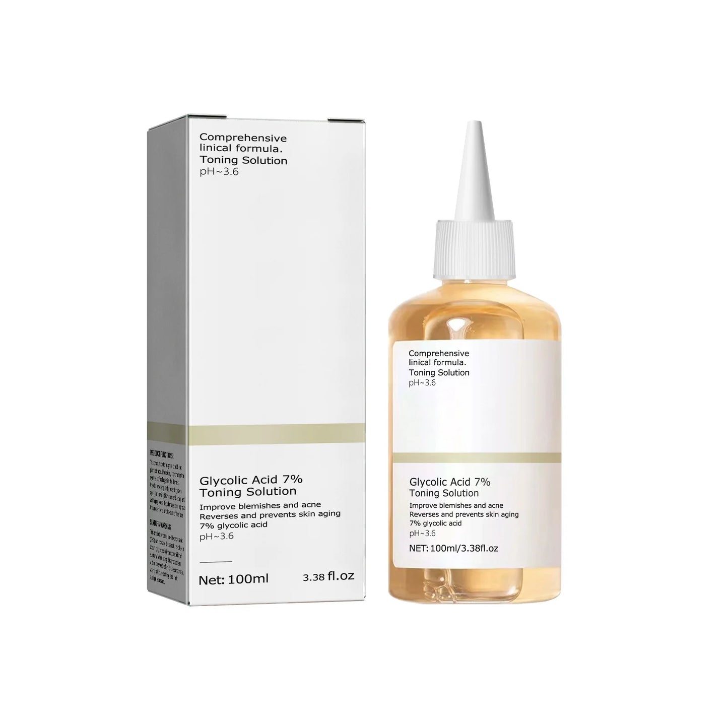 GlowRevive™ 7% Glycolic Acid Toning Solution – Clearer Skin, Hydrated Glow | Acne-Fighting & Skin-Renewing Exfoliant (100ml)