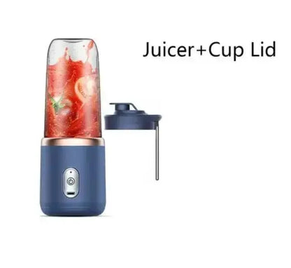ZestyBlend™ Duo: Portable USB Smoothie Blender (400ml) – Fresh Juice & Smoothies On-the-Go!