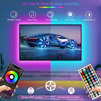RGB LED Strip Lights (5M–30M) – App-Controlled Multi-Use Lighting for Home, Bedroom, Parties & Events
