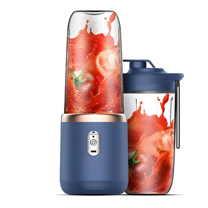 ZestyBlend™ Duo: Portable USB Smoothie Blender (400ml) – Fresh Juice & Smoothies On-the-Go!