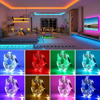 RGB LED Strip Lights (5M–30M) – App-Controlled Multi-Use Lighting for Home, Bedroom, Parties & Events