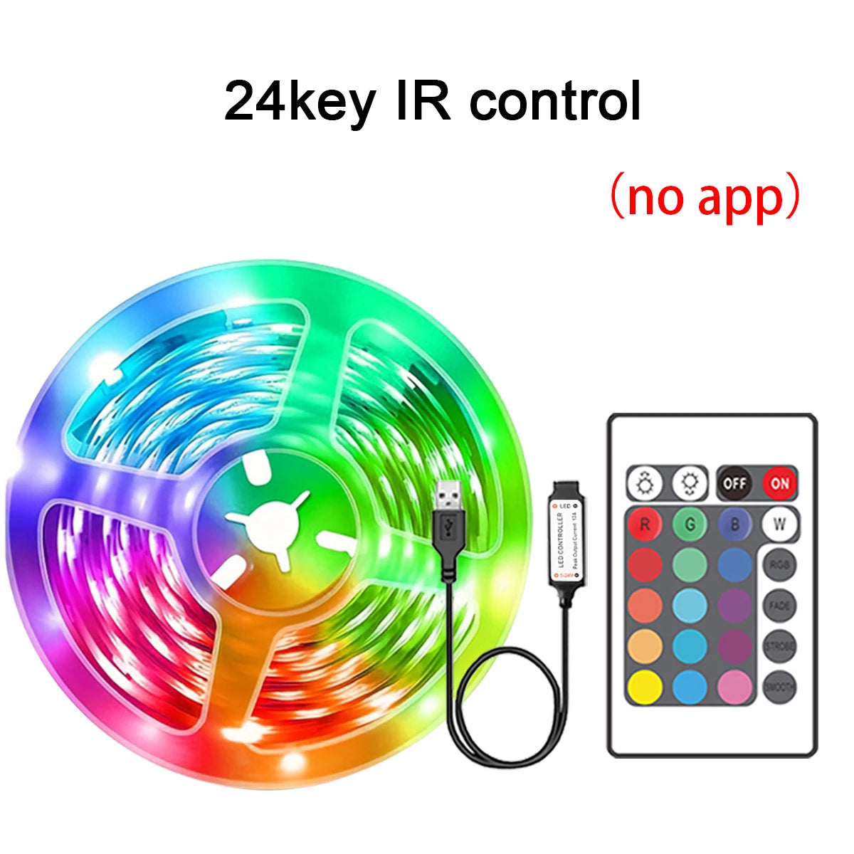 RGB LED Strip Lights (5M–30M) – App-Controlled Multi-Use Lighting for Home, Bedroom, Parties & Events