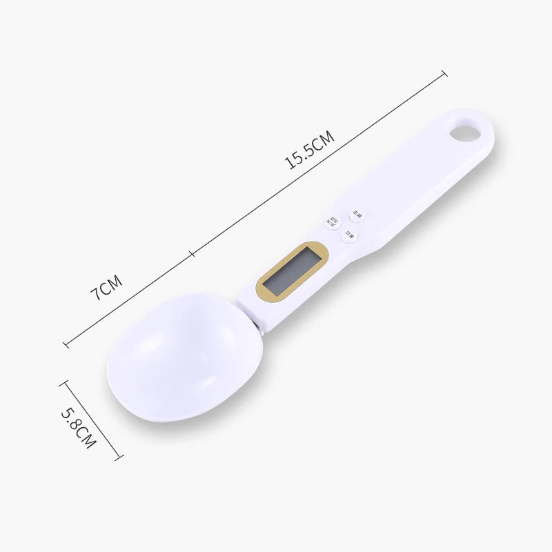 ZestyScoop™ Digital Mini Spoon Scale – Precision Measuring for gym workouts, kitchen measurements and more (0.1g–500g LCD Display)