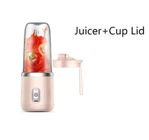 ZestyBlend™ Duo: Portable USB Smoothie Blender (400ml) – Fresh Juice & Smoothies On-the-Go!