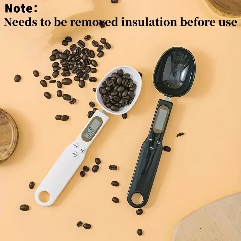 ZestyScoop™ Digital Mini Spoon Scale – Precision Measuring for gym workouts, kitchen measurements and more (0.1g–500g LCD Display)