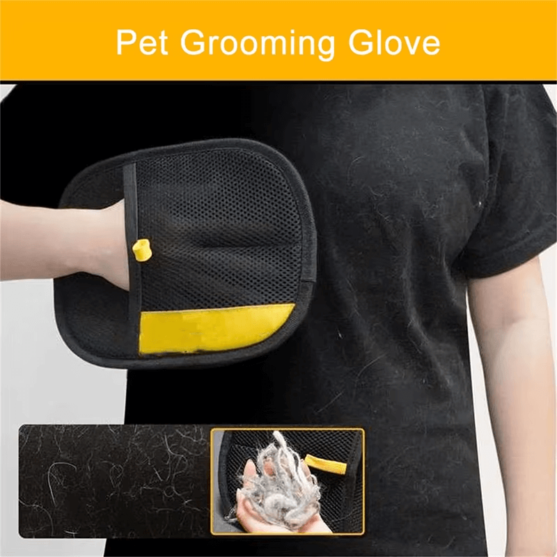 FurSweep™ Pet Hair Removal Gloves – Electrostatic Grooming & Cleaning for Dogs, Cats, Carpets & Clothes